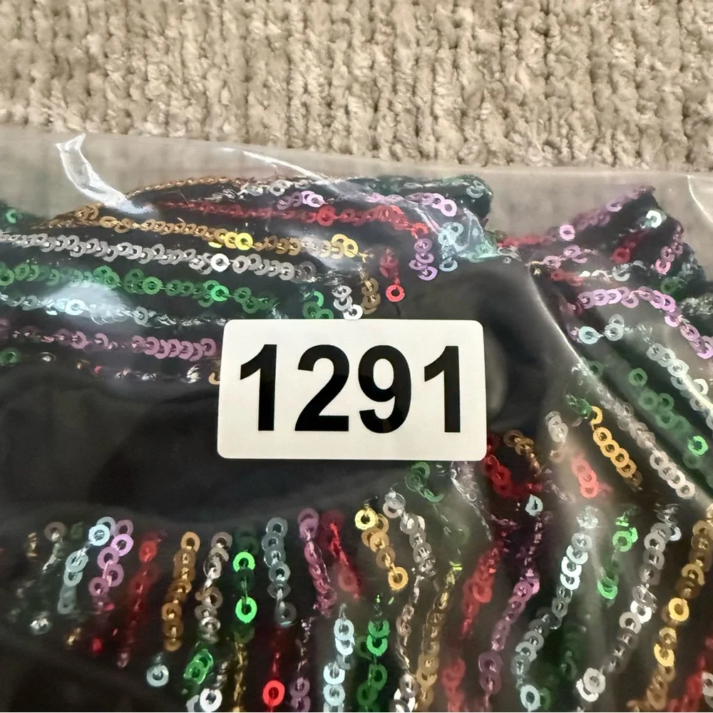 Art Class Girls Rainbow Sequin Dress Size M (7/8)‎